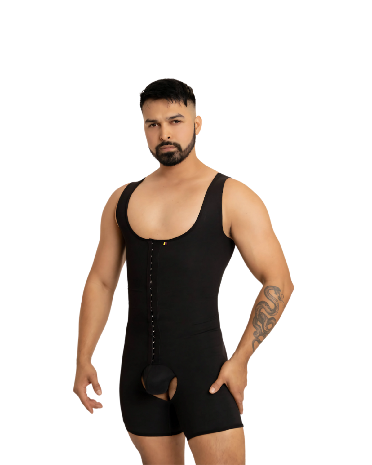 Body De Compression Ferme Leonisa Pour Hommes – Noir – Taille M – En Spandex Pour Le Maintien