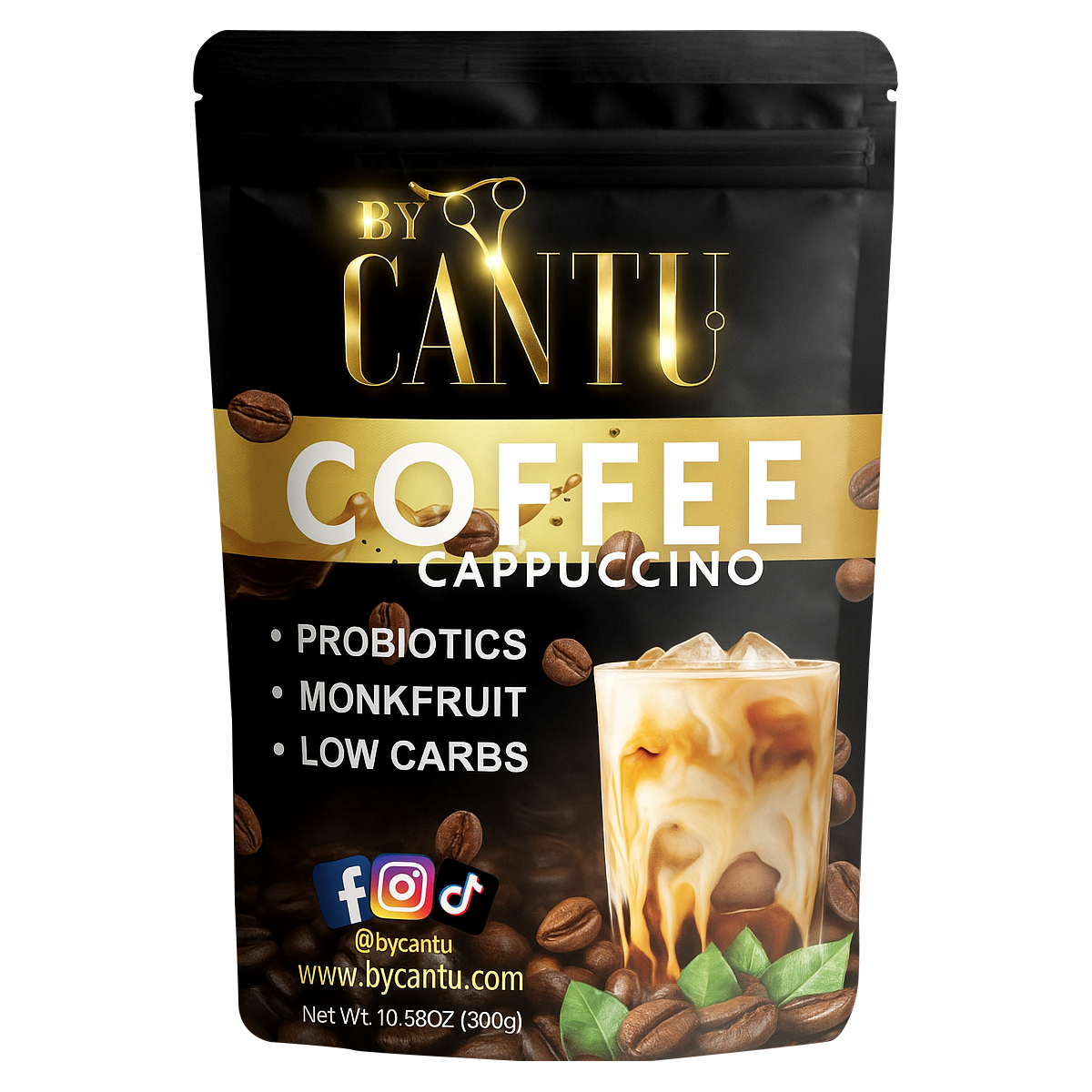 Coffee Cappuccino – Probiotic, Monk Fruit & Low Carb Blend
