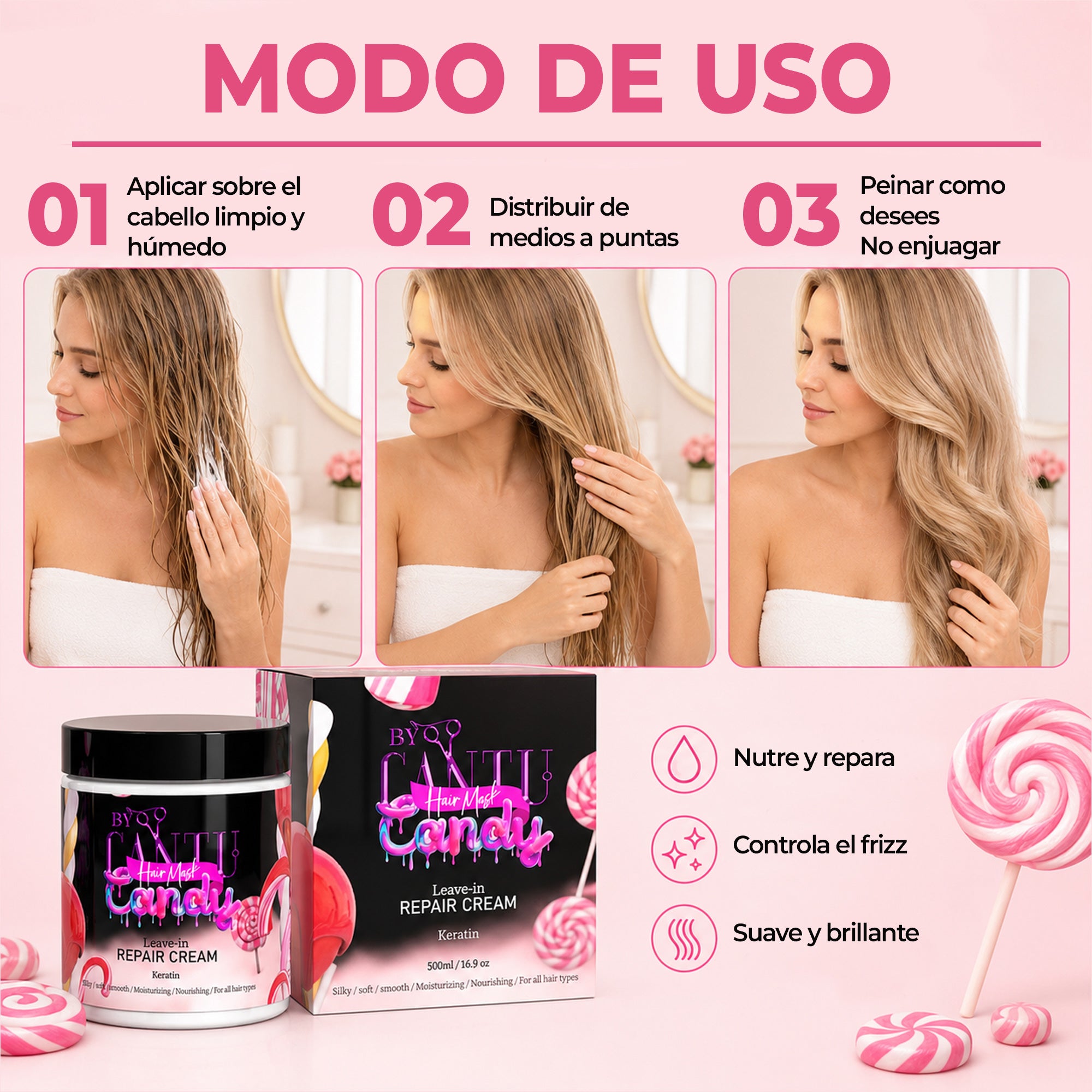 Candy Protective Masque – Hidratación profunda y reparación intensa
