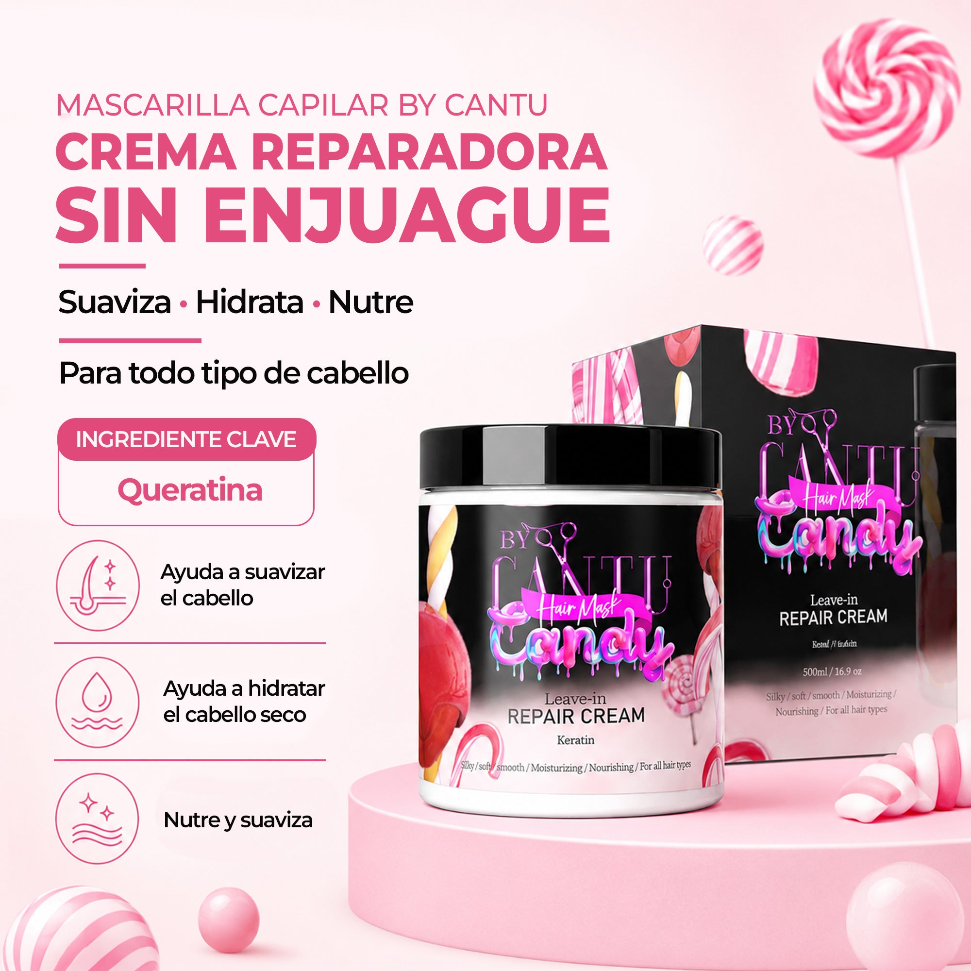 Candy Protective Masque – Hidratación profunda y reparación intensa