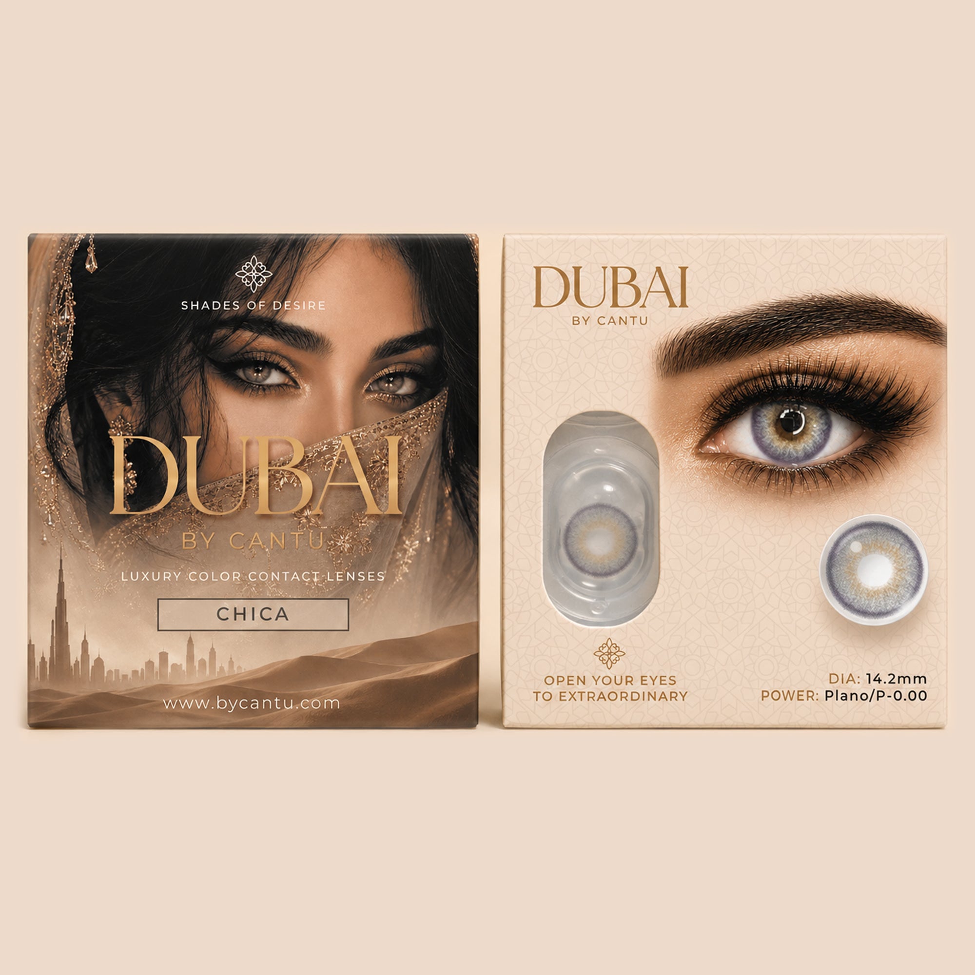Dubai by Cantu – Chica | Lentes de Contacto de Color 14.2 mm